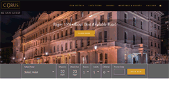 Desktop Screenshot of corushotels.com